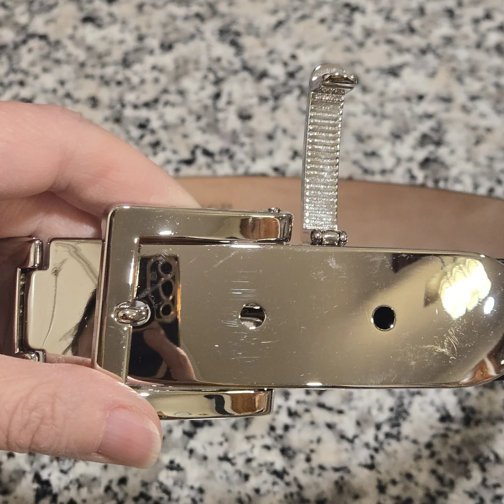 Armani Exchange | Italian Leather Belt with Adjustable Clamp Buckle